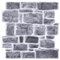 COMSTICKC Paneles de Pared 3D Adhesivo de Piedra, 10 Piezas 30 x 30 cm, Autoadhesivos PVC 3D Decorativo Panel de Pared de Ladrillo para Salón Oficina Cocina(Gris Oscuro)