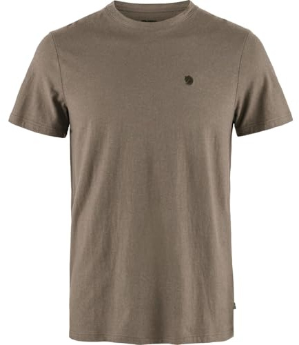Fjällräven Herren Hemp Blend T-Shirt, Suede Brown, XS