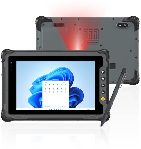 ONERugged M82A Rugged Tablet with 2D Barcode Scanner, 8 Windows 11 Pro Industrial PC, Intel Core i5-1235U 10-Core, 16GB 128GB SSD, IP67 Waterproof MIL-STD-810H, 4G LTE WiFi 6E for Warehouse Logistics