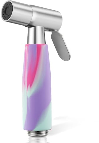 Mornwaen Ensemble de douchette hygiénique à main en acier inoxydable pour bidet, pour toilettes, pour musulmans, pomme de douche réglable pour l'hygiène féminine et le bain des animaux de compagnie