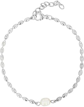 Akzent Armband Damen - Premium Armband Damen in Silber aus Edelstahl, 100% Wasserfest & Hautverträglich