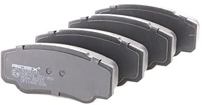 RIDEX Bremsbeläge Satz Bremsklötze Bremssteine Set Hinten mit Zubehör 402B0341
