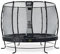 EXIT Toys Elegant Premium Rundes Trampolin - ø305cm - Mit Deluxe Sicherheitsnetz - Extra Starker und Stabiler Rahmen - Lange Federn - Rostfrei - Einfache Montage - Luxuriöse Ausführung - Schwarz