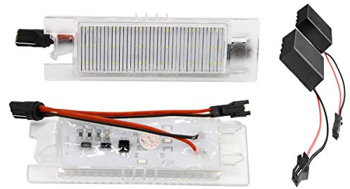 FOLGEMIR TOP LED Kennzeichenbeleuchtung, Nummernschilder 6000K Weiss, CE, fehlerfrei für Astra/Corsa/Vectra/Zafira/Insignia/OPC