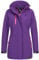 Rock Creek Damen Softshell Jacke Mantel Outdoor-Mantel Damenmantel Softshellmantel Winterjacke Wasserabweisend Kapuze Übergang D-423 Violett S