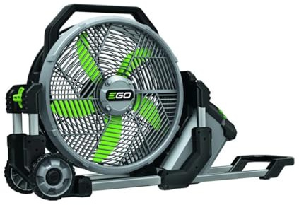 EGO POWER+ Portable Misting Fan, Outdoor Electric 18 5 Speed Fan, Battery and Charger Not Included - FN1800