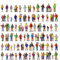 DAZZLEEX 100Pcs scala 1:87 figure dipinte passeggeri persone modello treni