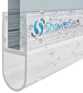 Shower Seal Extra Long 2m | Glass Range 4mm - 12mm Options | Bubble Depth 6mm to 18mm Options | Shower Door Bubble Seal (4-6mm Glass | 13mm Bubble Depth)