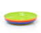 22cm Hand Painted Rainbow Stripe Ceramic Pasta Bowl | Wide Shallow Dessert Serving Bowl Pasta Plate | Round Multi Coloured Pasta Serving Dish