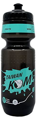 PAX 24oz Sports Water Bottle, Squeeze To Squirt Water Bottle, Biking Cycling Bottles Fit in Bike Cages, BPA Free, Great for Adults & Youngsters, Black bottle With Green Splash Pattern