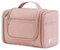 WANDF Groß Waschtasche, Kulturtasche zum Aufhängen für Damen, Kulturbeutel Herren Gross, Waschbeutel für Camping Reisen für Kinder Frauen Mann (Dunkelpink)