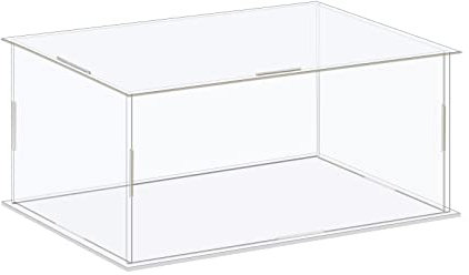 sourcing map Vitrine Box 16x11x11cm Acryl Box Durchsichtig Staubdicht Schutz für Sammlungen