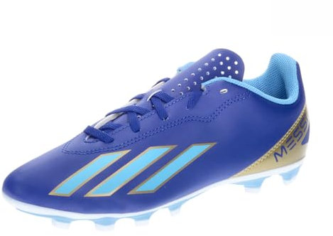 adidas X Crazyfast Messi Club Flexible Ground Boots Fußballschuhe, Lucid Blue/Blue Burst/Cloud White, 38 EU