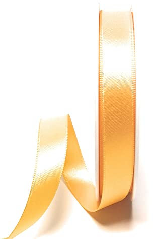 s.dekoda Satinband 25m x 15mm Gelb Schleifenband Dekoband Satin