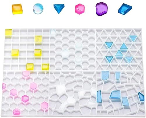 Mosaic Particle Pattern Silicone Mold Various Shaped Epoxy Resin Casting Mold for Sub-masaike Particles Crafts