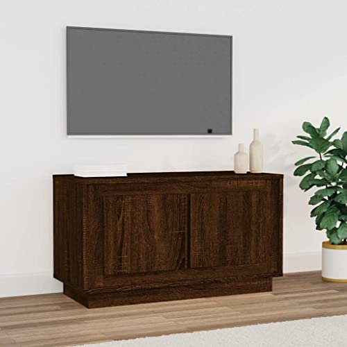 mobile porta tv,mobili tv,porta tv,mobili,porta tv mobile,Mobile Porta TV Rovere Marrone 80x35x45 cm in Legno Multistratomobile sotto tv,mobile tv sospeso,mobile tv moderno,mobile tv alto,