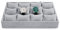 Papten bandeja de terciopelo apilable para joyería, cajón para guardar joyas, organizador de joyas con 12 compartimentos, expositor de joyas para relojes de pulsera (gris)