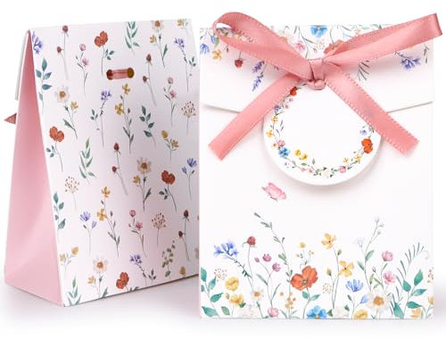 BETESSIN 50Pcs Boîtes Dragées Baptême Contenant Dragées Baptême, Sachet Dragées Mariage Baptême Baby Shower Communion