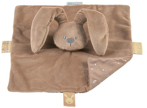 Nattou Comforter Doudou Rabbit LAPIDOU, 27 cm, Lapidou Mocha