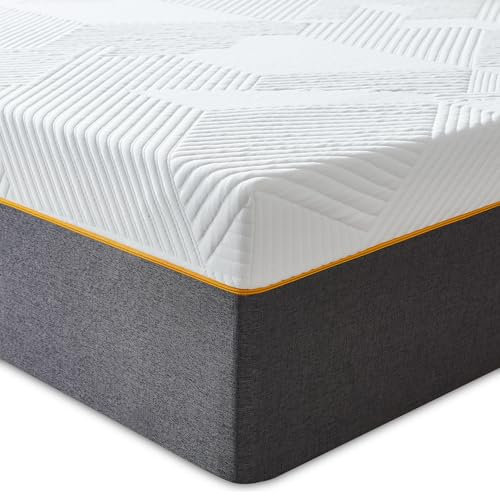 Sleremind Colchón de 160 x 200 cm, dureza H3, altura de 24 cm, colchón de espuma fría con funda lavable, tejido de superficie suave, colchón de espuma confort, colchón para jóvenes (160 x 200 cm),