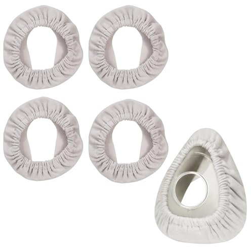 Full Face CPAP Mask Liners Wiederverwendbare Masken Liner Maskeneinlagen Nasenkissen CPAP Zubehör für die meisten Vollmasken, CPAP-Maskeneinlagen, 4er-Pack, Grau