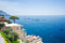 Acryl-Bild 50 x 30 cm: Blick auf die Stadt Positano im Sommer - alter italienischer Ferienort, Italien (167561565)