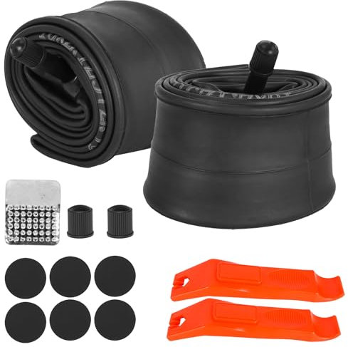 RUTU (2 Pack) 18x2.125 Schlauch 57-355, 18x1.95 Fahrradschlauch Kompatibel mit Mountain/Off Road Fahrrad 18x2.0 18x2.1 18x2.125 18x2.15 Fahrradreifen Wie BMX Fahrrad Joystar Balance Bike