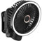 WAVV Ventilador de mesa silencioso con luz nocturna, ventilador de clip, oscilante 180°, ángulo de inclinación de 90°, ventilador de mano USB, ventilador de pared para mesa, hogar, oficina, dormitorio