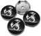 4 Stück Auto Radnabenkappen Kompatibel mit für FIAT Punto Abarth 124 125 500 595 696 Stilo Ducato 56mm ABS Nabendeckel Felgendeckel Radnaben Mitteldeckel,A-60mm