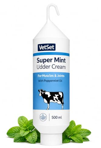 VetSet SuperMint Udder Mint Cream Muscle & Joint Cooling Rub 500ml