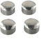 4pcs Handrail End Cap,Round End for Staircase Handrails, PVC Armrest Accessories,Staircase Steps Hand Rail End Cover Handrail Fittings, 45mm Diameter