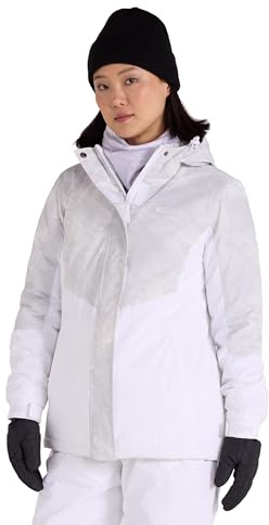 Mountain Warehouse Dawn Womens Ski Jacket - Snowproof, Warm Ladies Jacket, Fleece Lined Ski Coat, Adjustable Cuff, Hem & Hood - Ideal Ski Clothes In Winter Light Grey Women's Size 24
