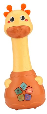 BESPORTBLE Baby Recording Microphone Toy for Toddlers, Singing Karaoke Microphone Plaything with Simulation Sound, Portable Early Educational Music Toy for Boys and Girls Age 1 Random Color