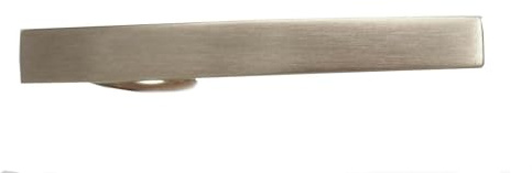 kurze Krawattennadel silbern matt gebürstet ca. 5,7 cm lang + Geschenkbox