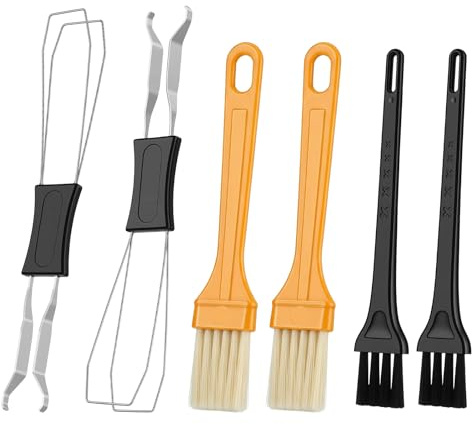 Key Cap Removal Tool, Keyboard Key Remover, 2pcs Keyboard Switch Puller and 4pcs Keyboards Brushes, Mini Anti-Static Brush for Computer Motherboard Camera Small Space