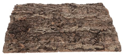 WEKADRIN Dekorativer Korkrinden Hintergrund 50x30cm aus Echter Baumrinde für Terrarien und Aquarien Natürliche Wandverkleidung für Bartagamen Geckos Schlangen