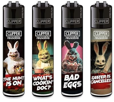 Clipper Feuerzeuge Bad Easter (FFX - Limited Edition, 4er Set), Sonderserie 2026