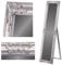 Standspiegel Ankleidespiegel Garderobenspiegel Silber Antik 160 x 40 cm Neu