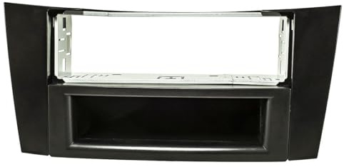 tomzz Audio 2434-045 Radioblende Metallschacht kompatibel mit Mercedes E-Klasse W211 inkl. Ablagefach