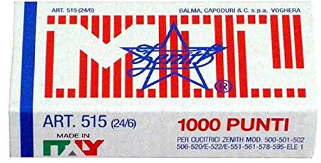 Zenith 10 Packungen mit je 1000 Heftklammern, Silber oder Grau