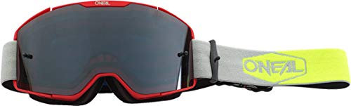 O'NEAL B20 Plain Goggle MX DH Brille rot/gelb/grau Oneal