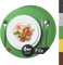 Sidorenko Edles Platzset aus Filz Ø 38cm - 6er Set grün - Tischset Abwischbar Filzuntersetzer - abwaschbare Tischuntersetzer Platzdeckchen - Untersetzer Filzmatte
