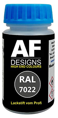 Alex Flittner Designs Stylo Peinture Ral 7022 Gris Umbra Brillant Mat Soie 50ml Séchage Rapide Acrylique Peinture de Laura - RAL7022 Gris Umbra Mat
