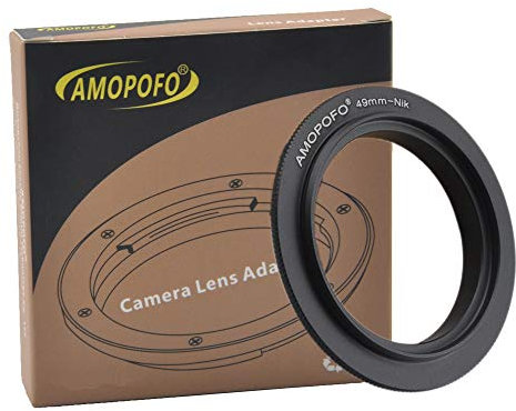 49mm AI Retroadapter/49mm Macro Umkehrring Ring,Kompatibilität Für Nik-F DSLR Kamera D3400 D500 D5 D7200 D810A D5500 D750 D810 D4S D3300 DF D5300 D610 D710 0 D52 00 D600 D3200