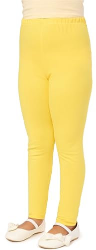 Merry Style Mädchen Lange Leggings aus Baumwolle MS10-225 (Gelb, 122 cm)