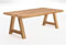 Esstisch Tisch Baumkante mit Holzgestell A-Form Eiche 200x100 cm