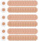 Belerry 100 Stück Unsichtbare Nippelabdeckung Brustwarzenabdeckungen Brustaufkleber Nippel Cover Nippelaufkleber Einweg Nipple Abdeckungen für Frauen (Blume, rund) Beige