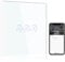 BSEED Smart ZigBee Dimmer Lichtschalter 1 Fach 1 Weg Alexa Smart Led Dimmer Wandschalter arbeitet mit Amazon Alexa und Google Home, Unterputz Lichtschalter mit Glaspanel Weiß(Hub erforderlich)