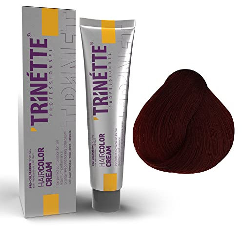 TRINETTE Hair Color Cream | Haarfarbe Creme | Coloration Creme für Profi | 100ml (No 6.6)