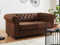 Sofa 2-Sitzer - Microfaser - Vintage-Look - Chesterfield